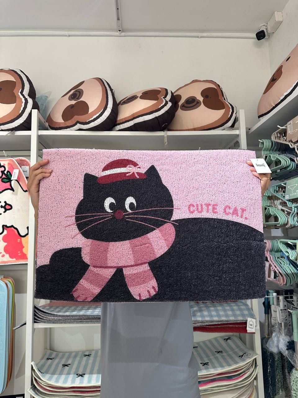 Doormat Cute Cat 40x60cm DEC6 - Blue&amp;Pink