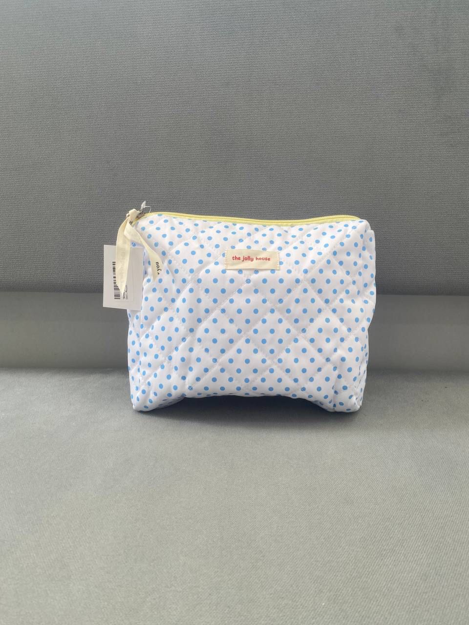 Yellow Blue Dot L Pouch