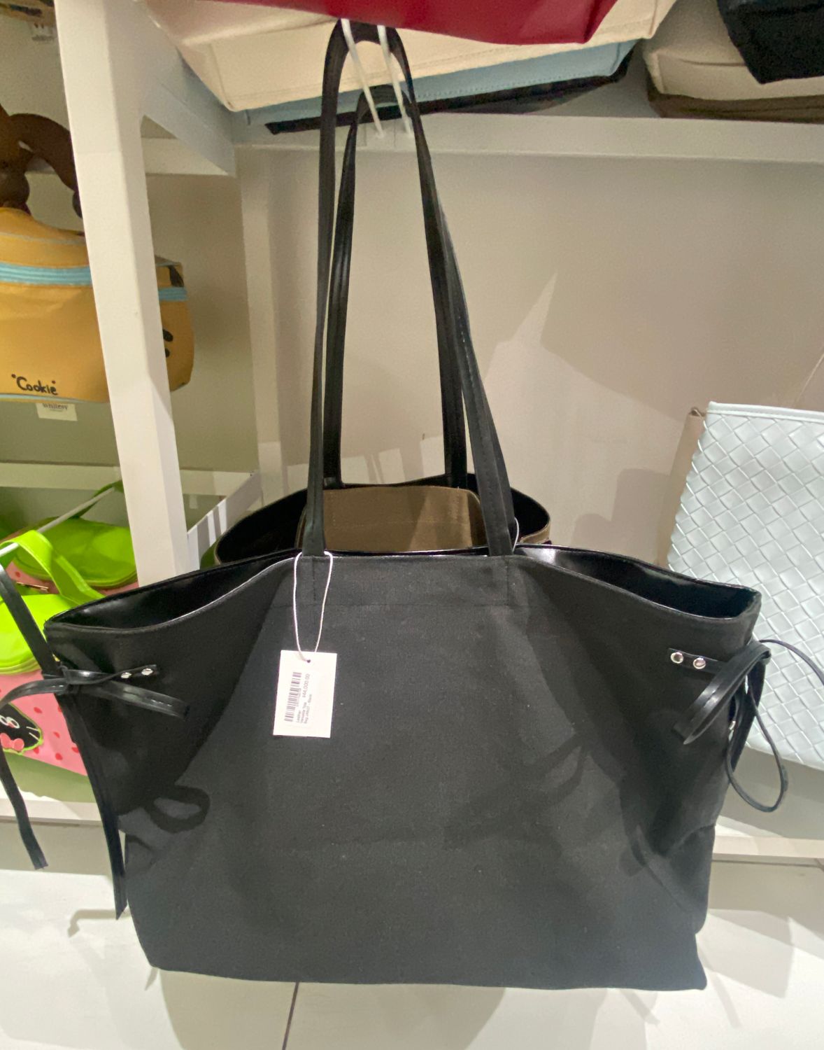 Leather Versatile Tote Bag JAN27 - Black