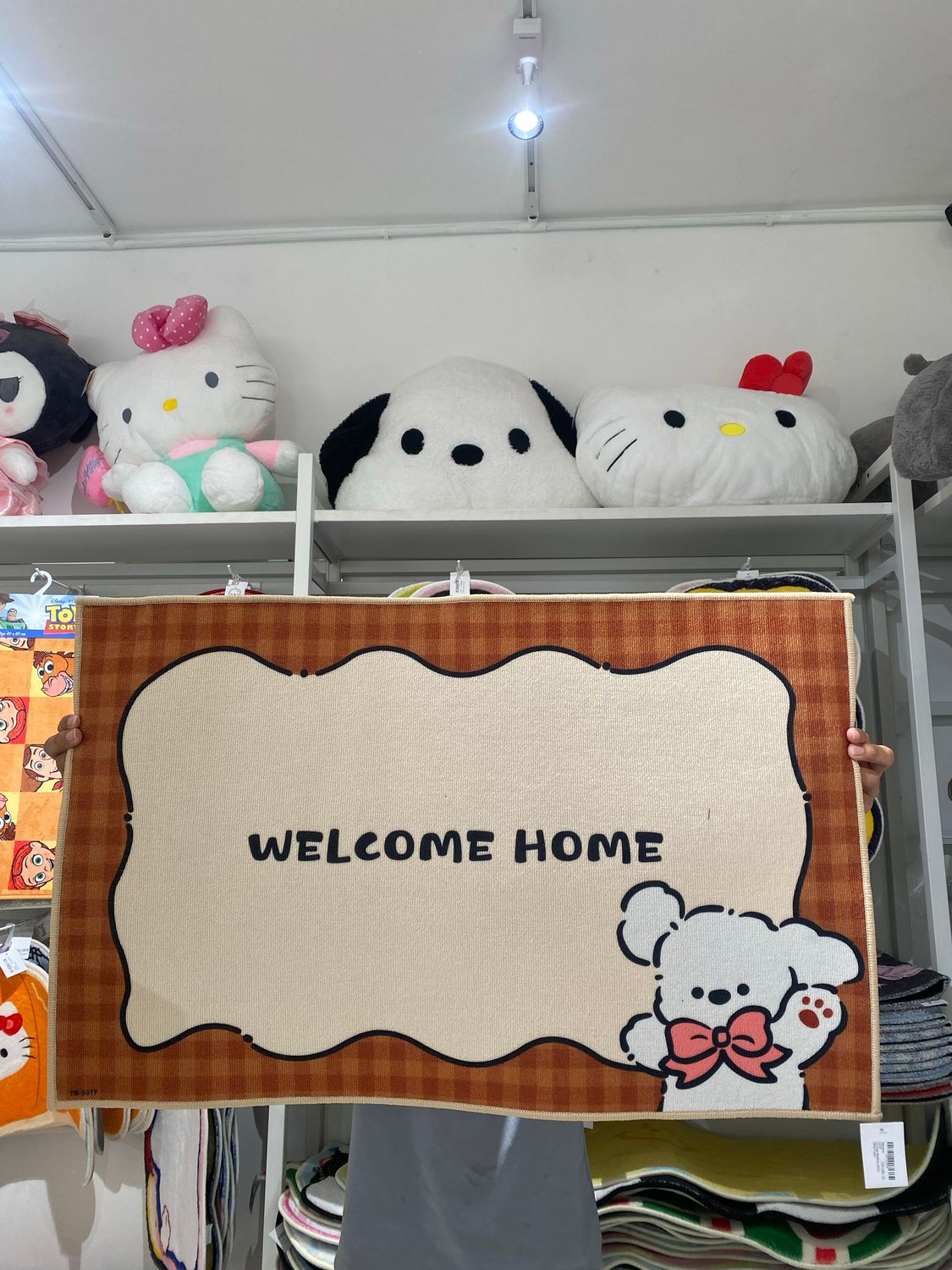 Welcome Home Doormat 50x80cm AP20 - White Puppy