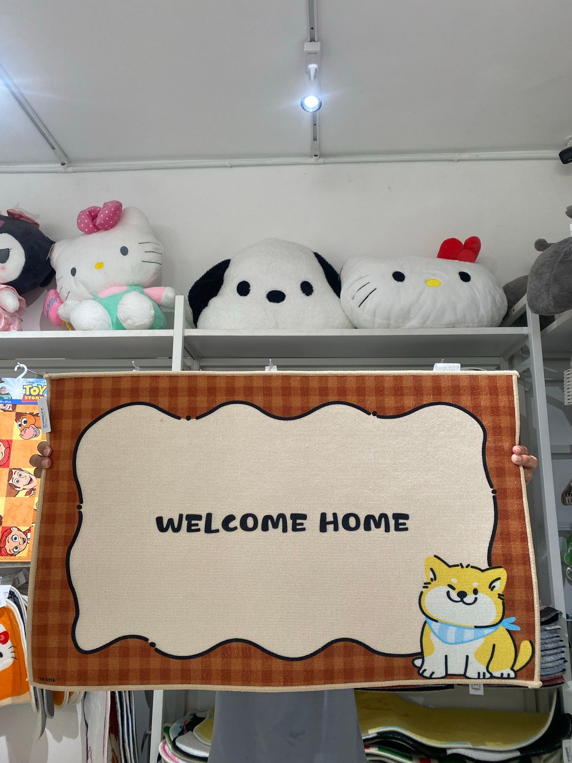 Welcome Home Doormat 50x80cm AP20 - Yellow Huskey