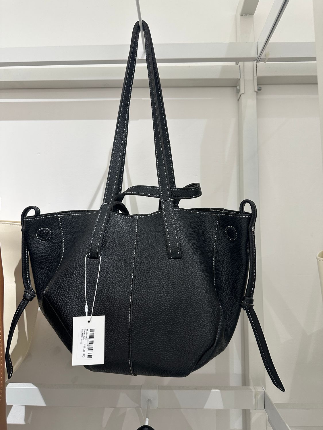 Mini Leather Classic Tote Bag M29 - Black