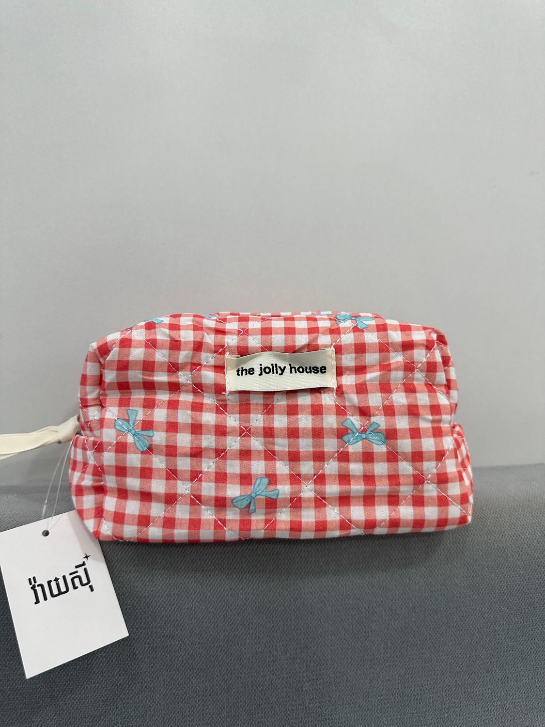 Karo Ribbon Bow M Pouch - Red