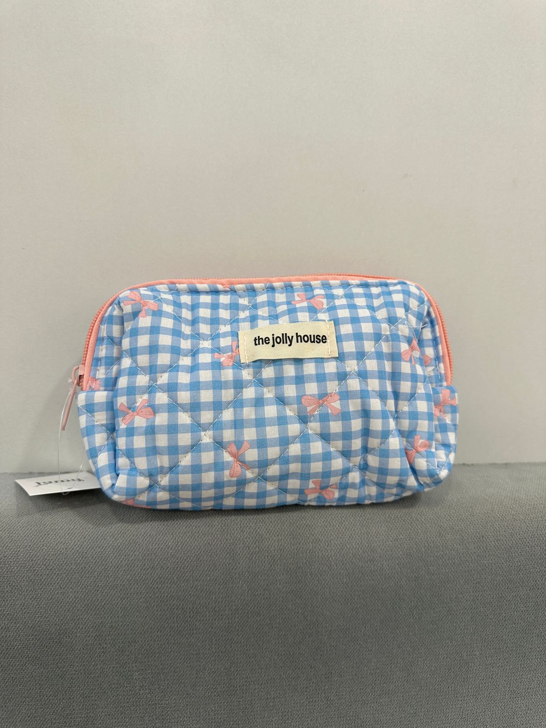 Karo Ribbon Bow M Pouch - Blue