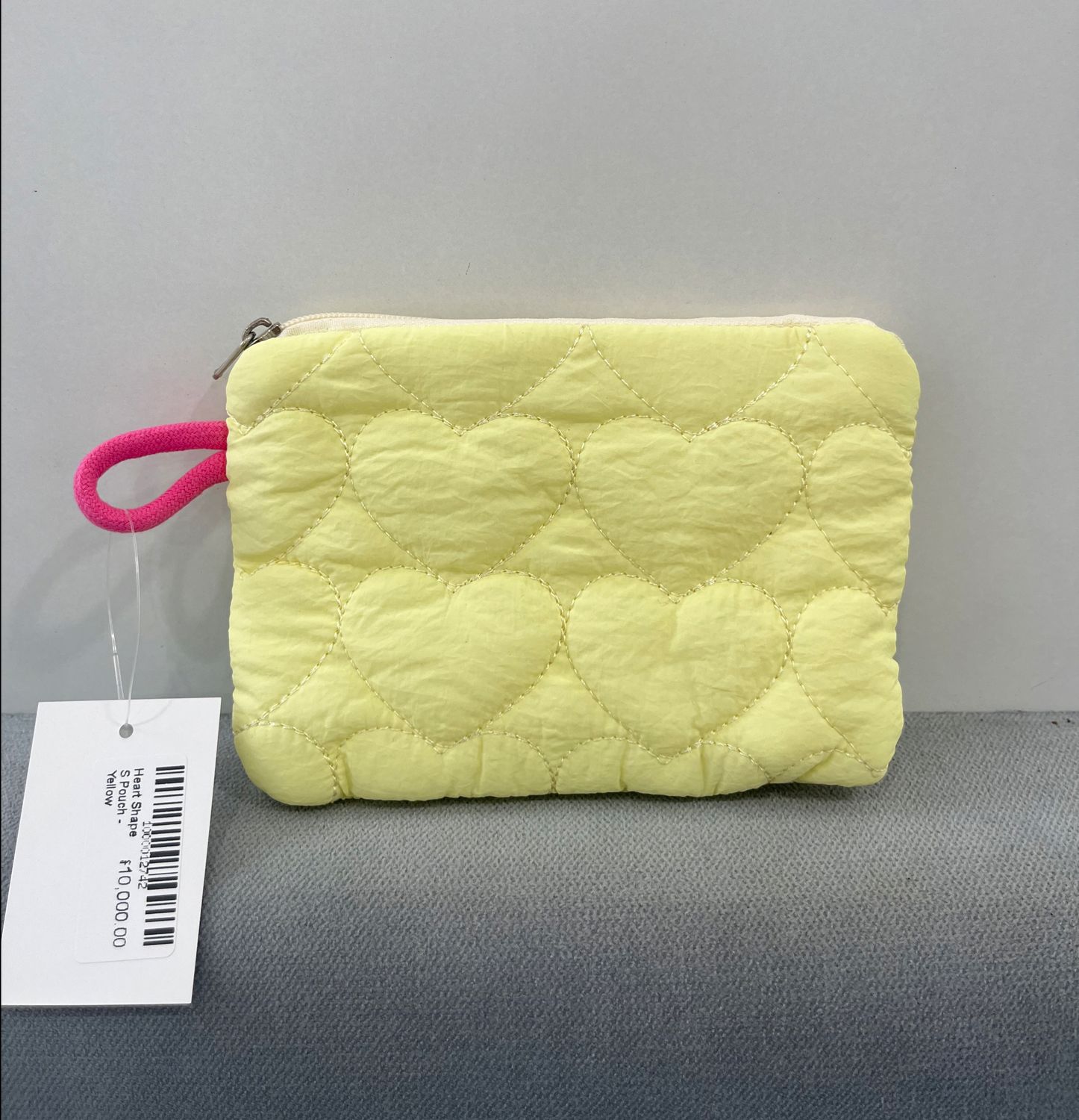 Heart Shape S Pouch - Yellow