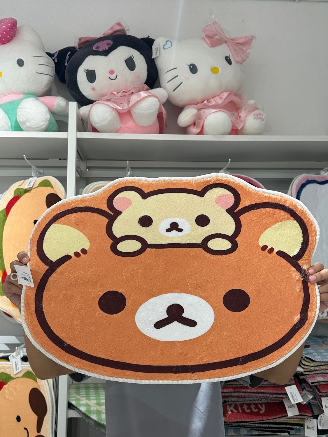 Rilakkuma &amp; Small White Bear Floormat 40x60cm