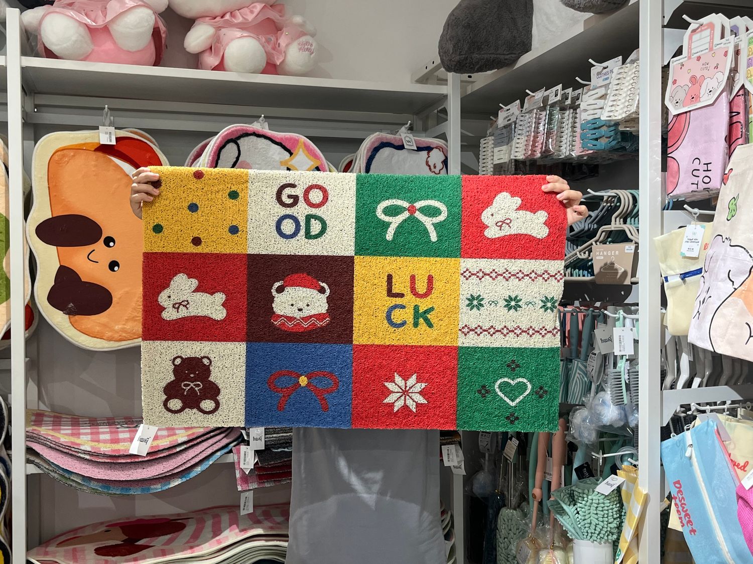 Goodluck &amp; Ribbon Doormat 50x80cm - 2Styles