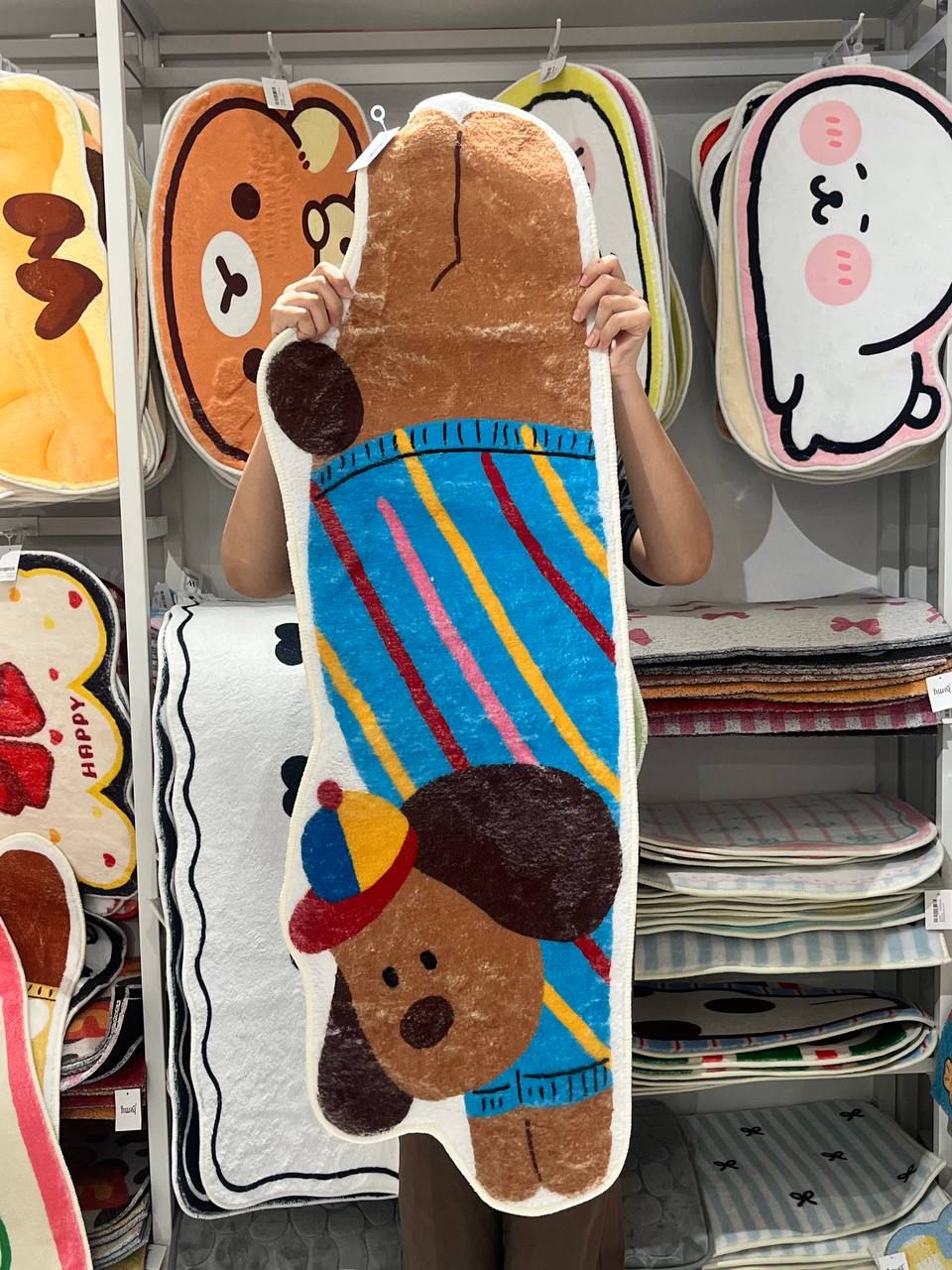 Doggy With Cap Blue Shirt Doormat 40x120cm 29Jun