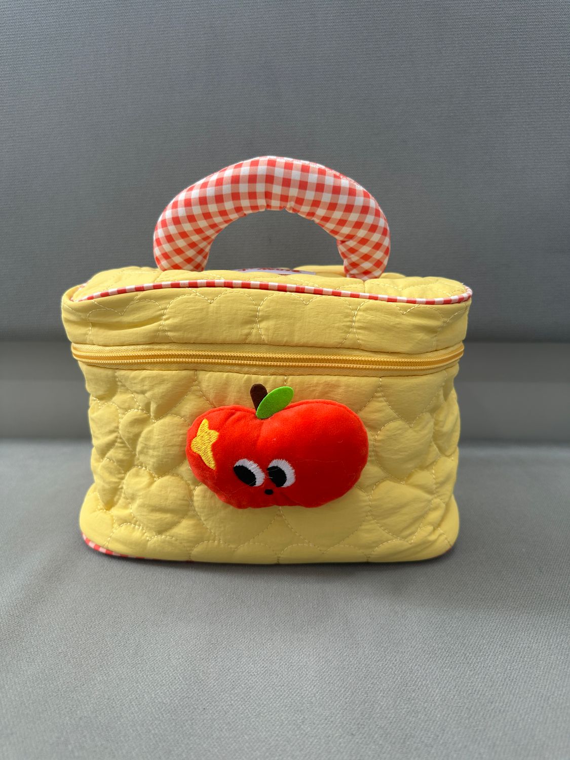 Red Apple Makeup Bag - Yellow