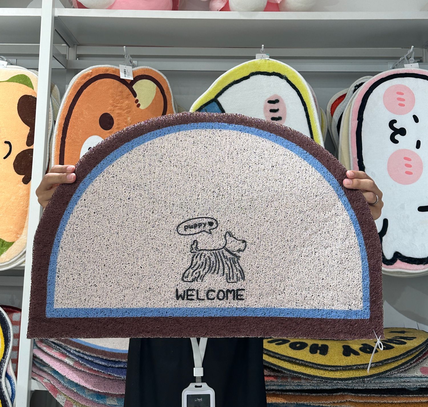 Doormat Welcome Doggy Semicircle 40x60cm