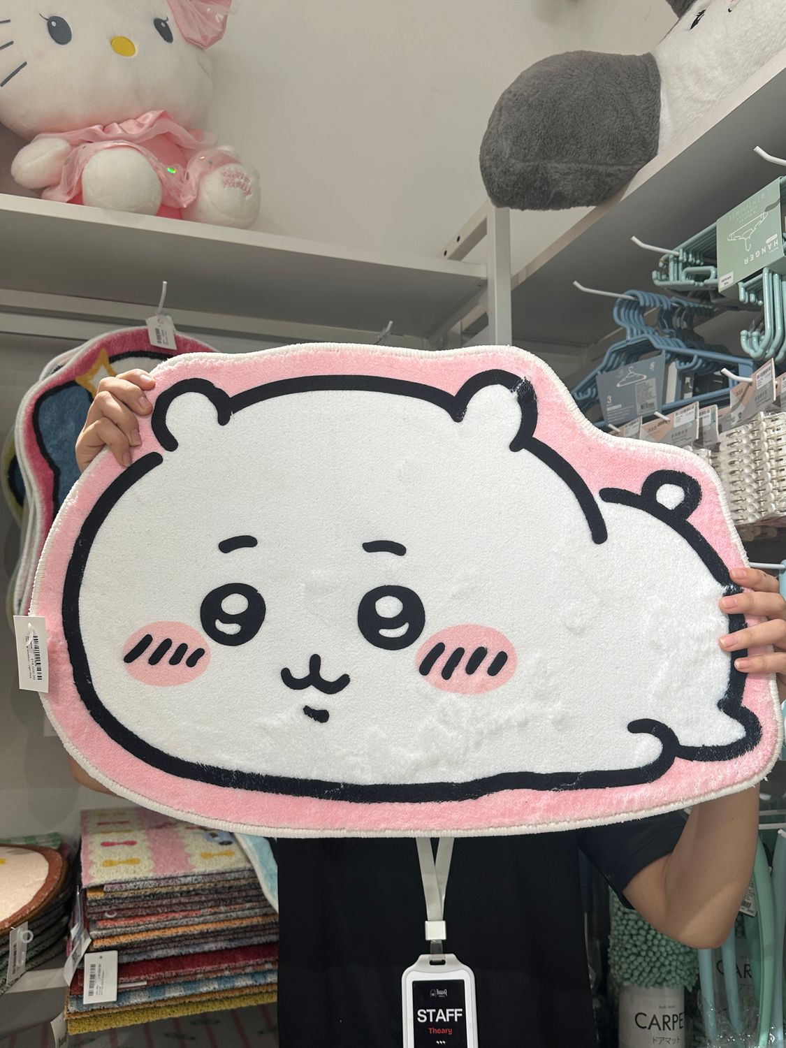 Chiikawa Body Floormat 40x60cm - Light Pink
