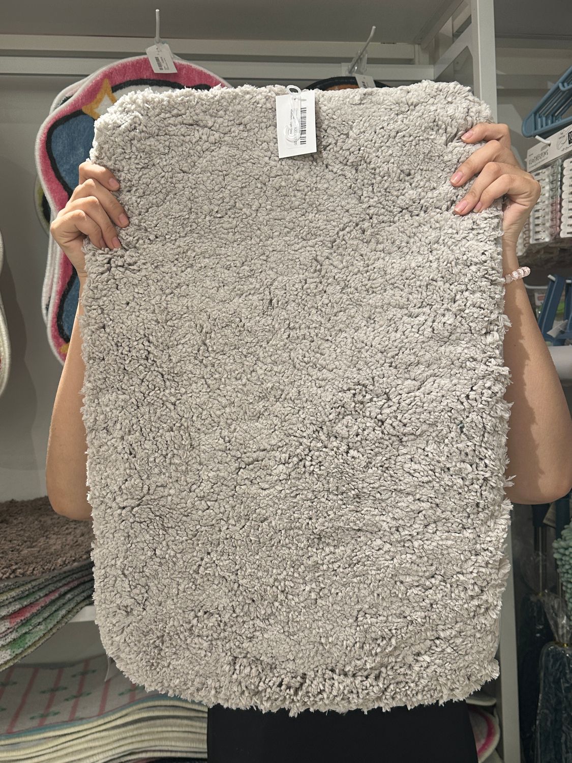 Classic Fluffy Floormat 40x60cm - Light Gray