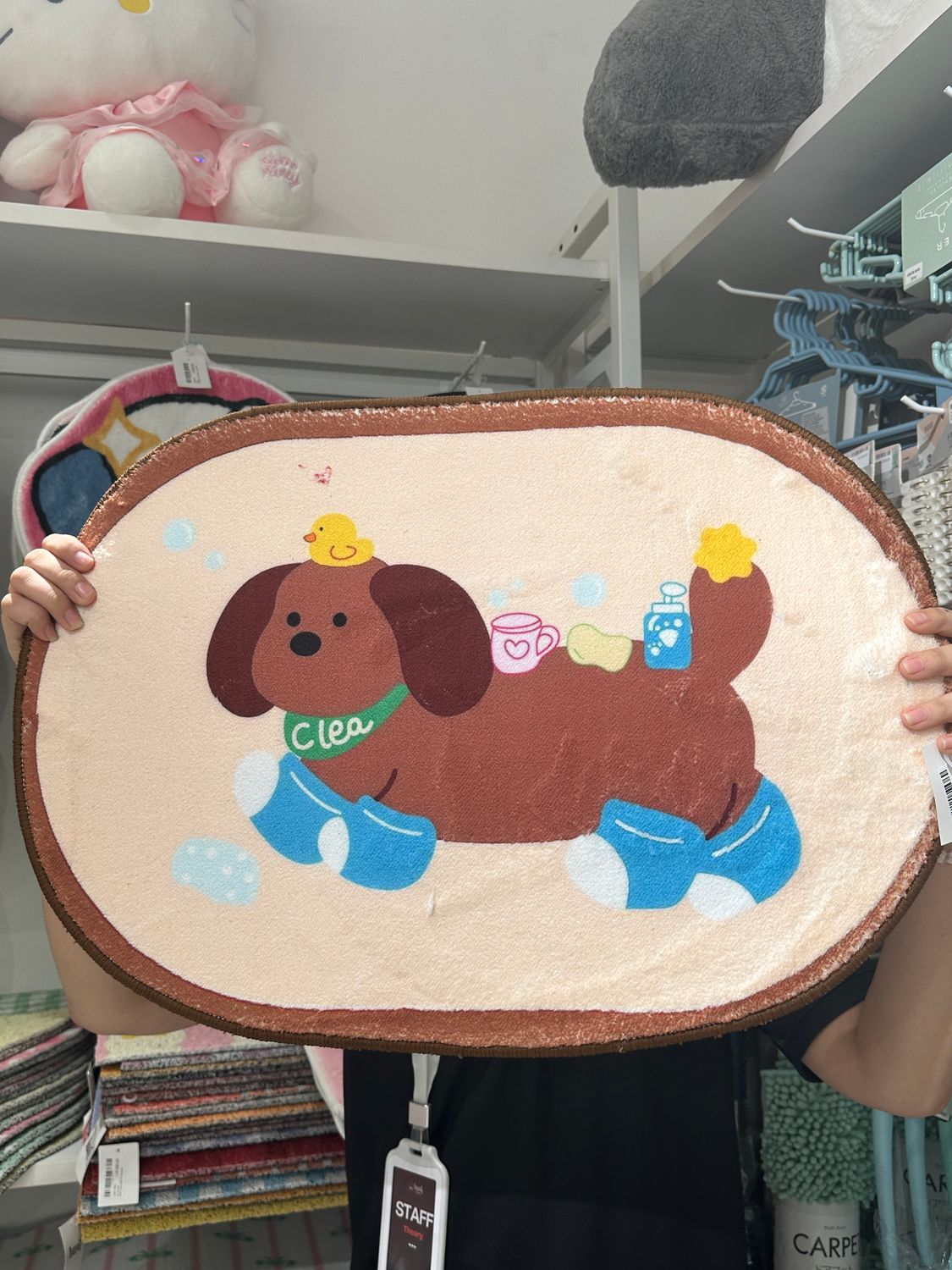 Brown Doggies Oval 40x60cm