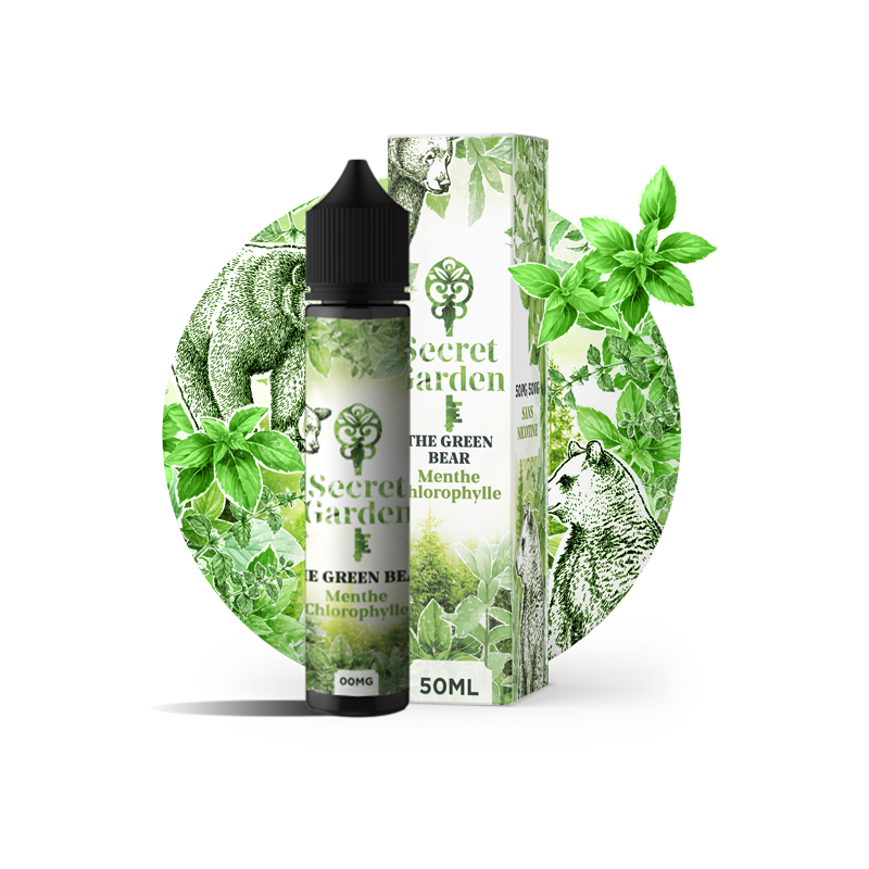 The Green Bear 50ml Menthe - Chlorophylle Secret Garden - Secret&#39;s LAb