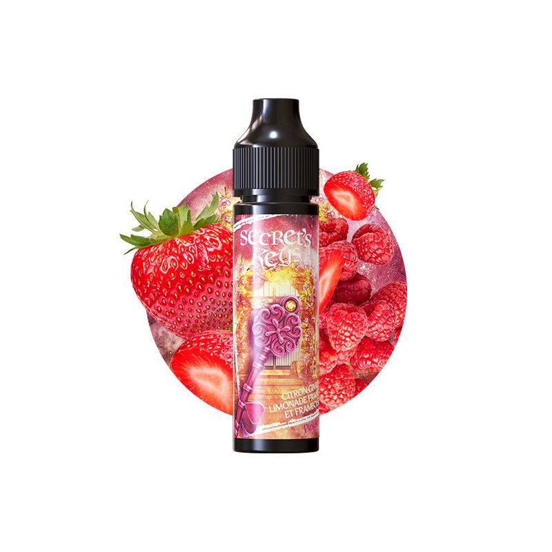 Pink Key 50ml Secret&#39;s Keys - Secret&#39;s LAb Limonade Citron - Fraise - Framboise - Frais