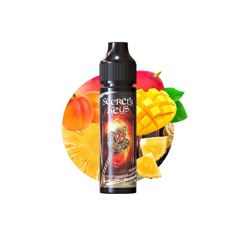 Rainbow Key 50ml Secret&#39;s Keys - Secret&#39;s LAb Mangue - Ananas - Abricot