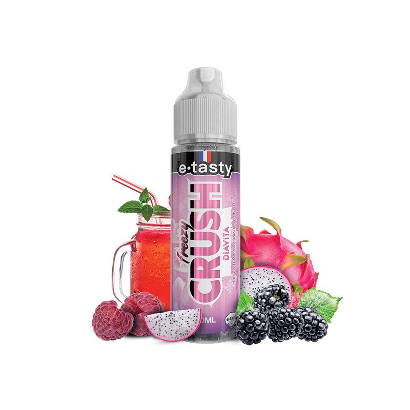 Diavita 50ml Freezy Crush - e.Tasty Diabolo - Framboise - Fruit du Dragon - Mûre - Frais