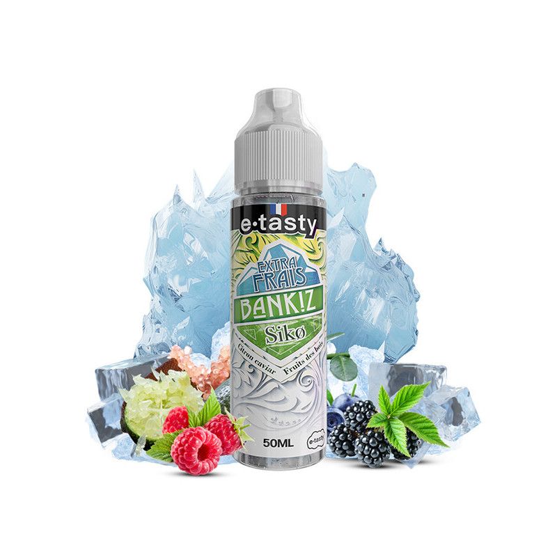 Siko Extra Frais 50ml Bankiz - e.Tasty Fruits des bois - Citron caviar - Extra Frais