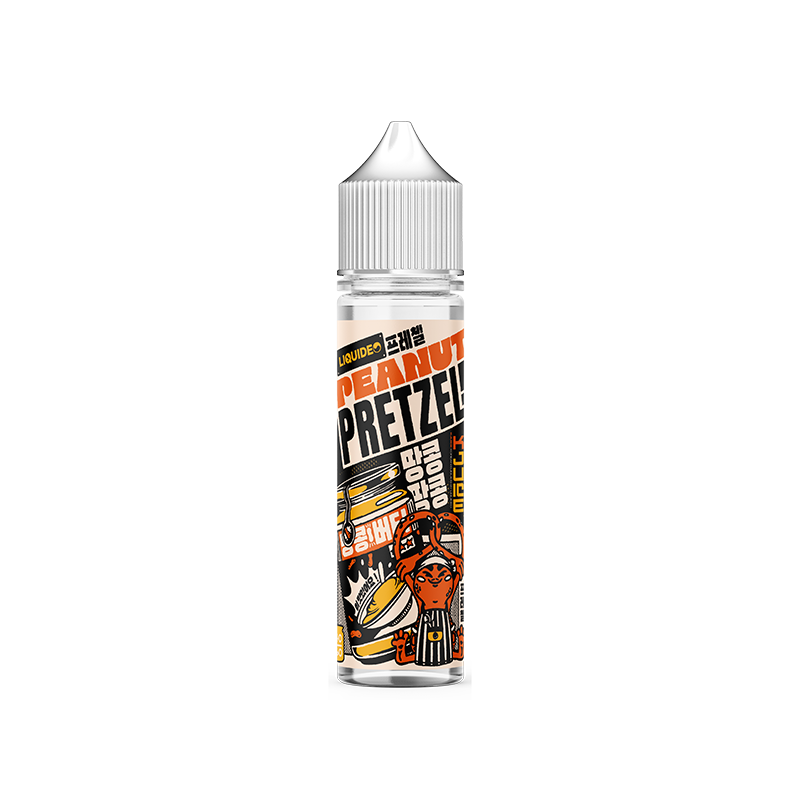 Peanut Pretzel 50ml KJuice - Liquideo beurre de cacahuète crémeux et de bretzel salé.