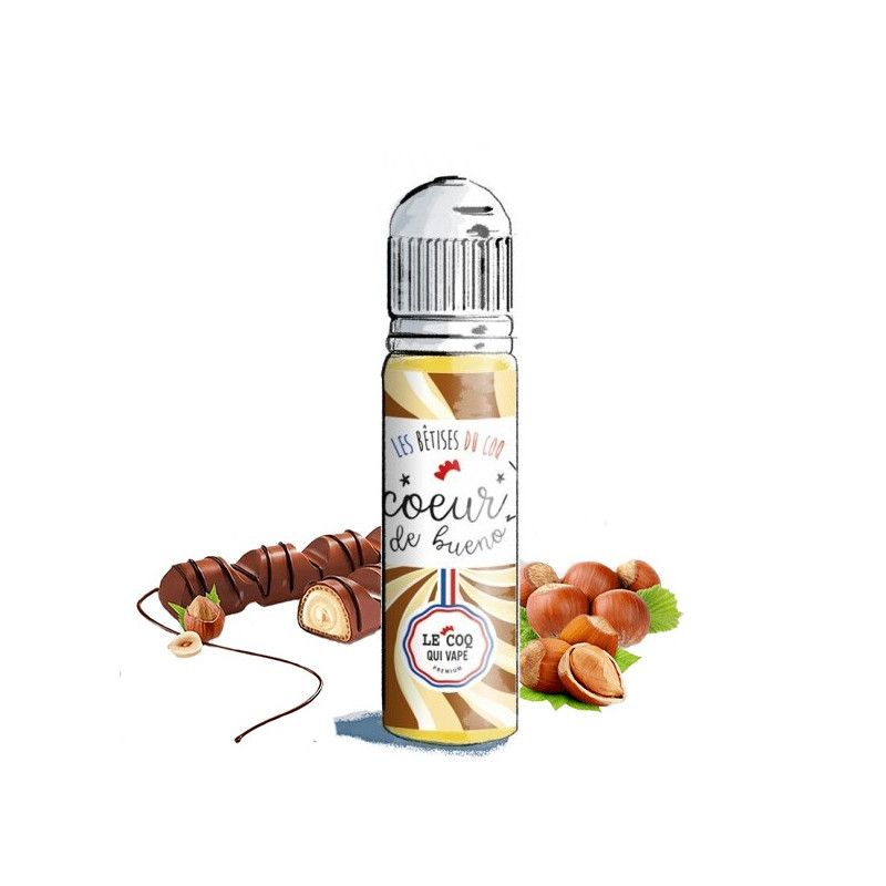 Coeur de Bueno 50ml Les Bêtises du Coq - Le Coq qui Vape Crème Noisette