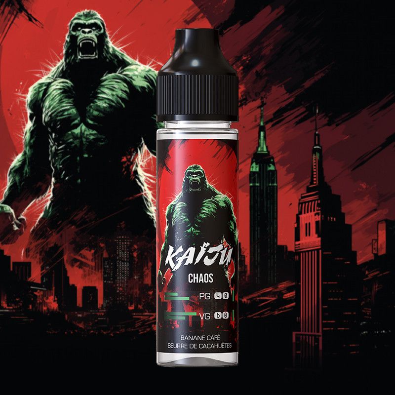 Chaos 50ml - Kaïju - Vape Maker  Café - Banane - Beurre de cacahute
