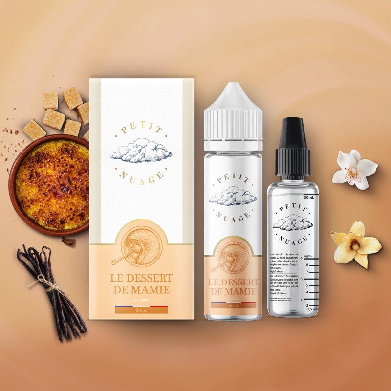Le Dessert de Mamie 60ml - Petit Nuage Crème Brûlée - Vanille - Carame