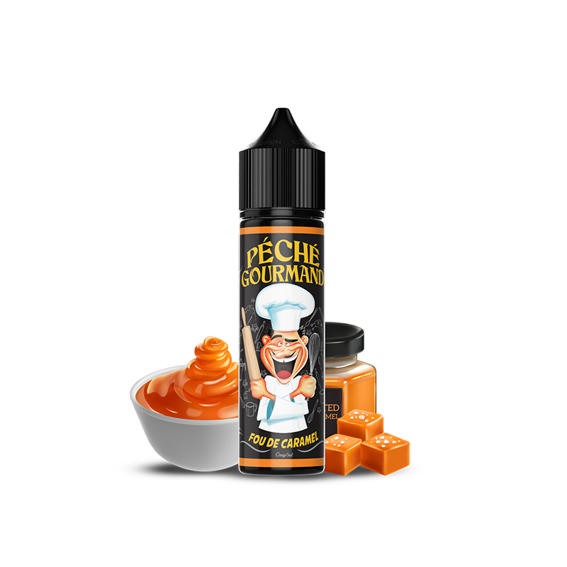 Fou de Caramel 50ml Péché Gourmand - O&#39;J Lab Caramel - Noix