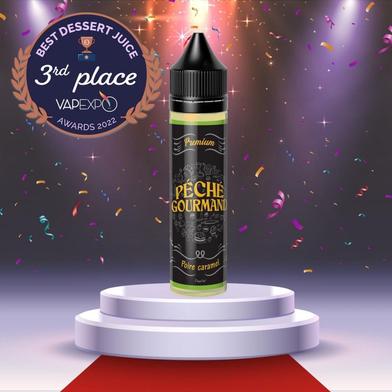 Poire Caramel 50ml Péché Gourmand - O&#39;J Lab Poire - Caramel