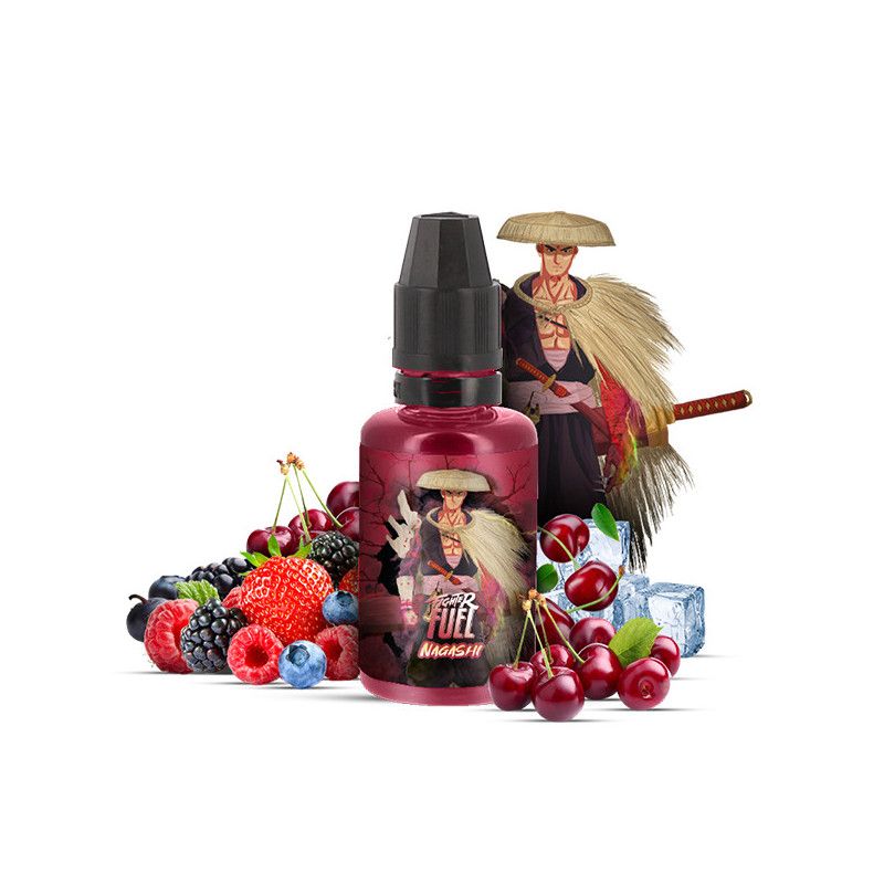 Concentré Nagashi 30ml Fighter Fuel - Maison Fuel Cerise - Fruits Rouges - Frais