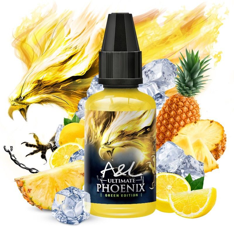 Concentré Phoenix GREEN EDITION 30ml Ultimate - Arômes et Liquides Ananas - Citron - Frais
