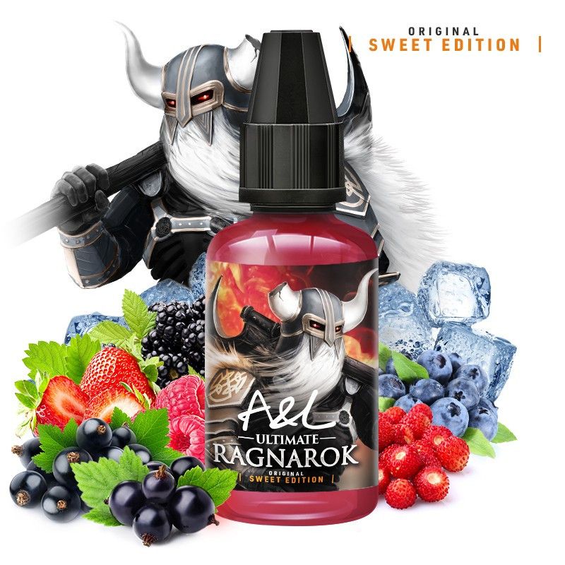 Concentré Ragnarok SWEET EDITION 30ml Ultimate - Arômes et Liquides Cassis - Fraise - Mûre - Myrtille - Groseille - Frais