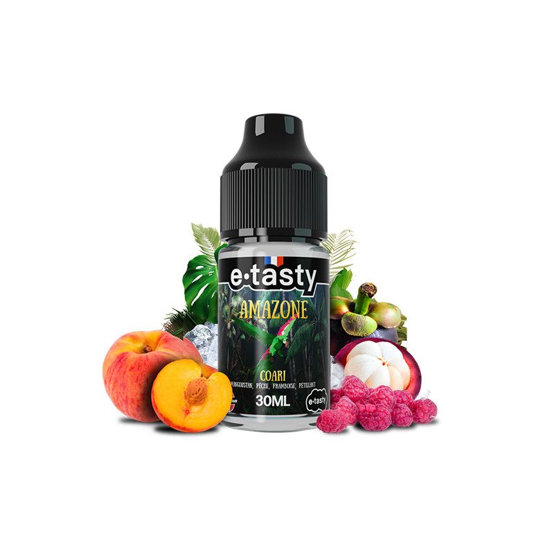 Concentré Coari 30ml Amazone - e.Tasty Mangoustan - Pêche - Framboise - Pétillant - Frais