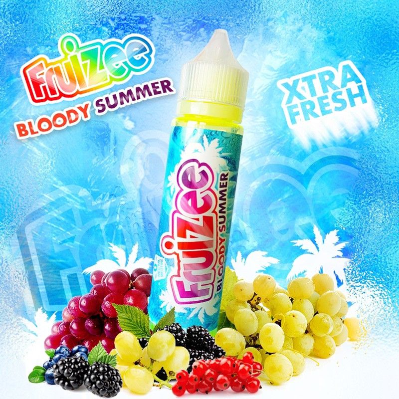 Bloody Summer 50ml Fruizee - Eliquid France , Bonbon Fruits Rouges - Raisin - Cassis - Frais