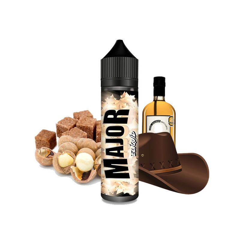 Major 50ml Premium - Eliquid France Classic Blond - Céréales - Cookie - Vanille