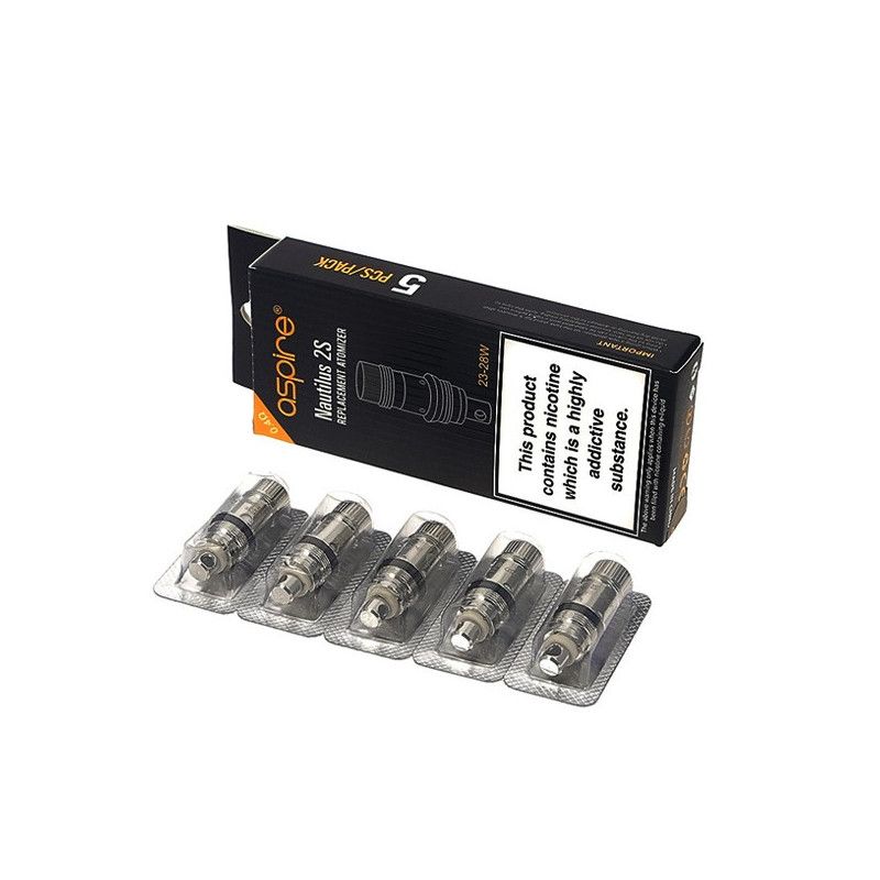 Résistances Nautilus 2S (0.4ohm) - Aspire (pack de 5) 23-28W