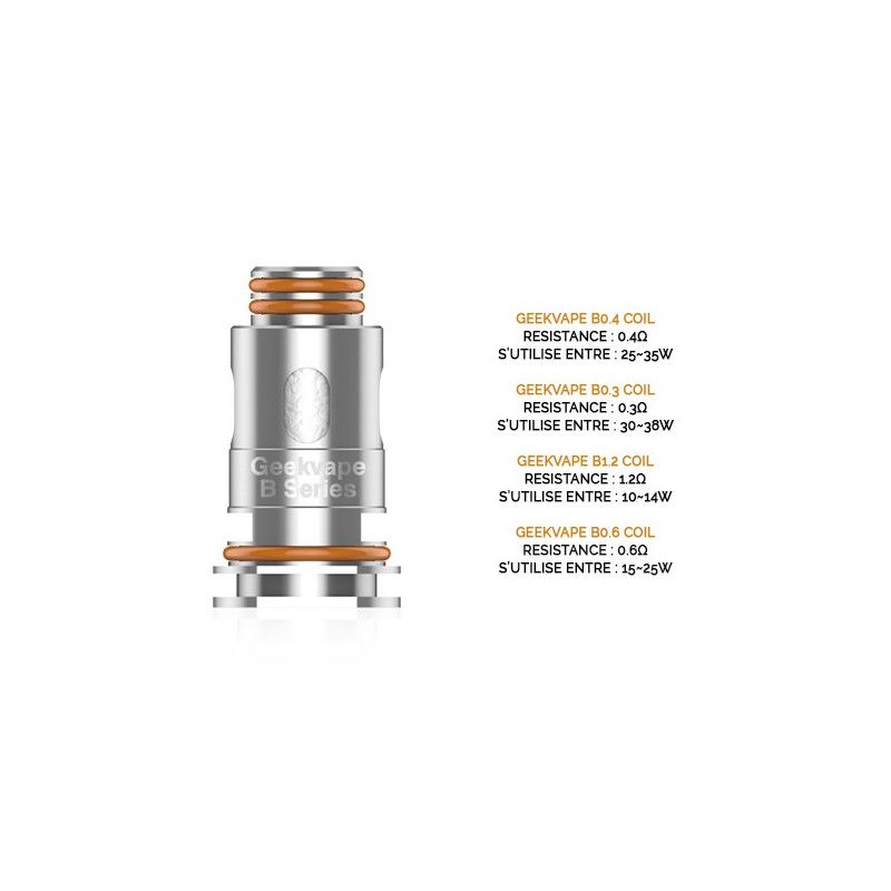 Résistances B Series (0.2) - Geekvape (pack de 5) 50-58 W