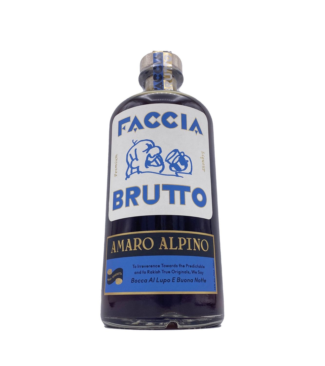 Amaro Alpino 750ml Faccia Brutto