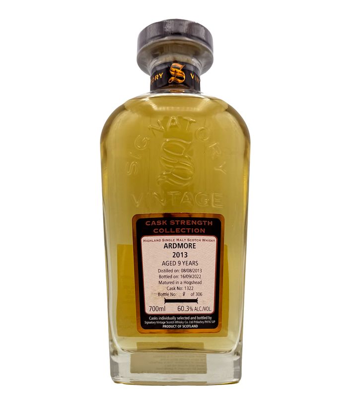 Ardmore 9-year-old Signatory Cask Strength Collection Highland Single Malt 750ml
