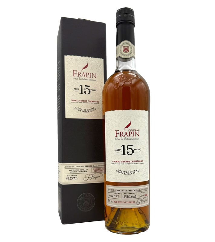 Frapin 15-Year-Old XO Grande Champagne Cognac, 700ml