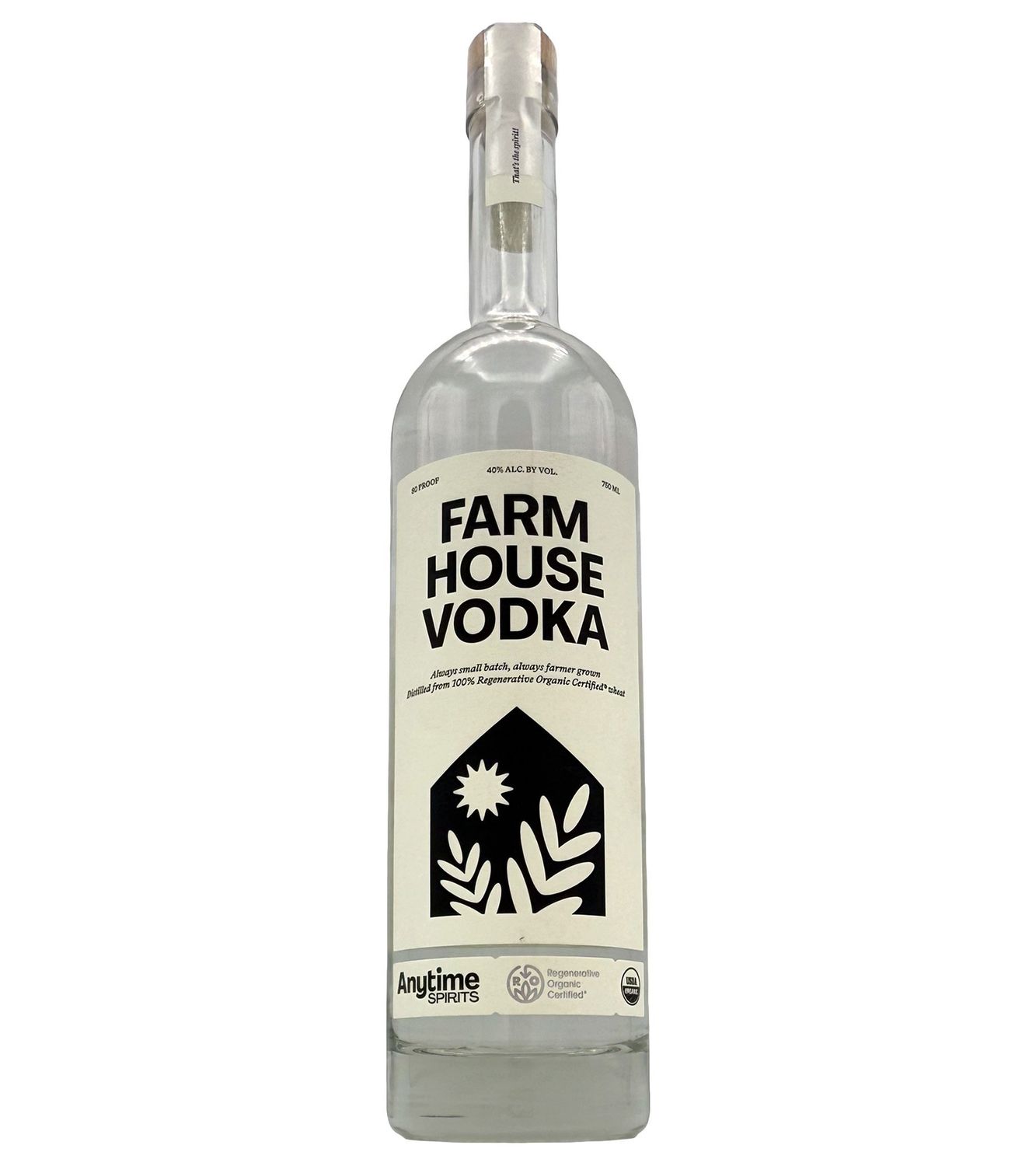 Anytime Spirits Farmhouse Vodka 750ml