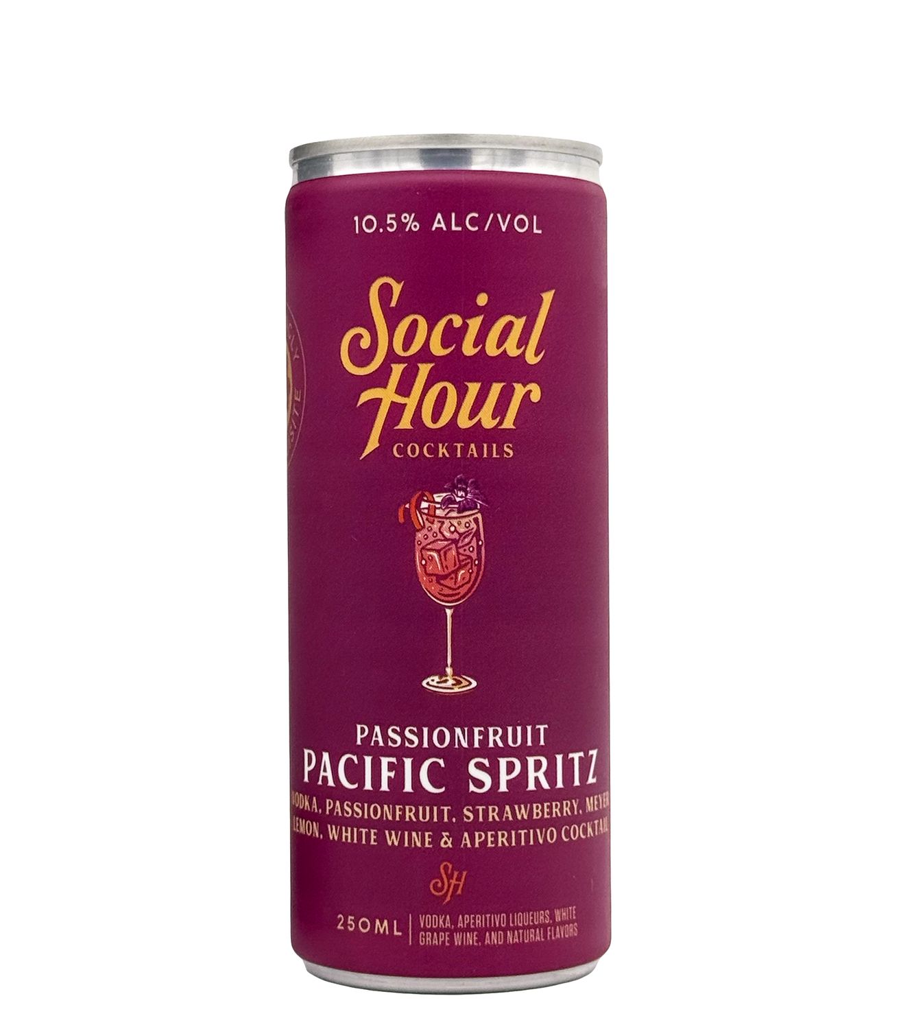 Passionfruit Pacific Spritz 250ml (can) Social Hour