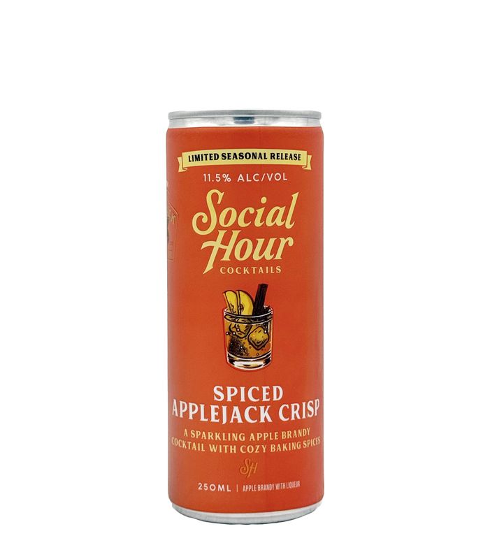 Spiced Applejack Crisp 250ml (can) Social Hour Cocktails