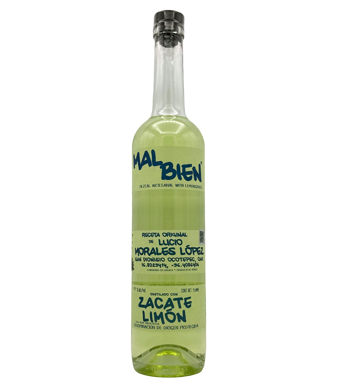 Mal Bien Mezcal Zacate Limon 750ml