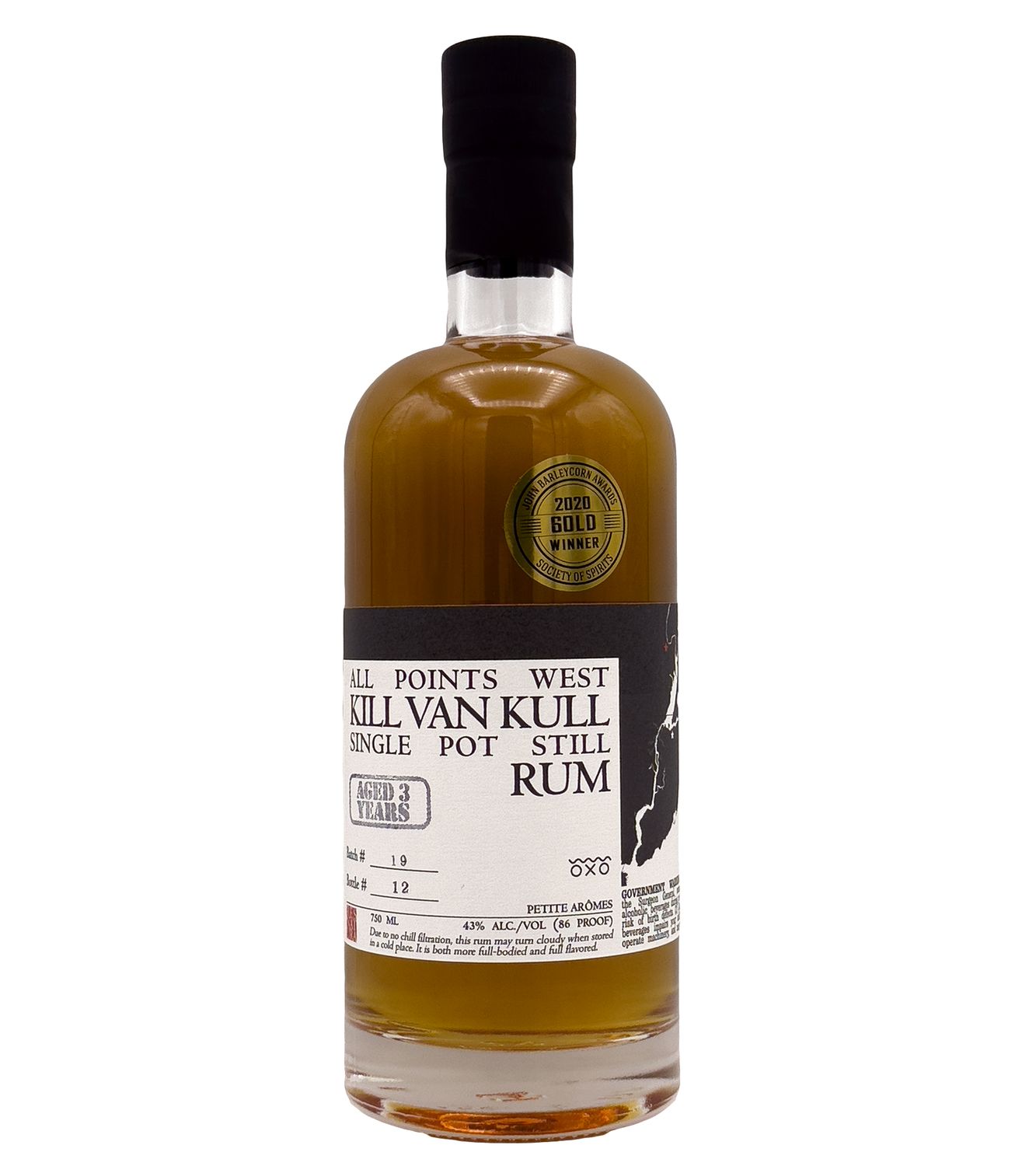 All Points West Kill Van Kull Pot Still Rum 750ml