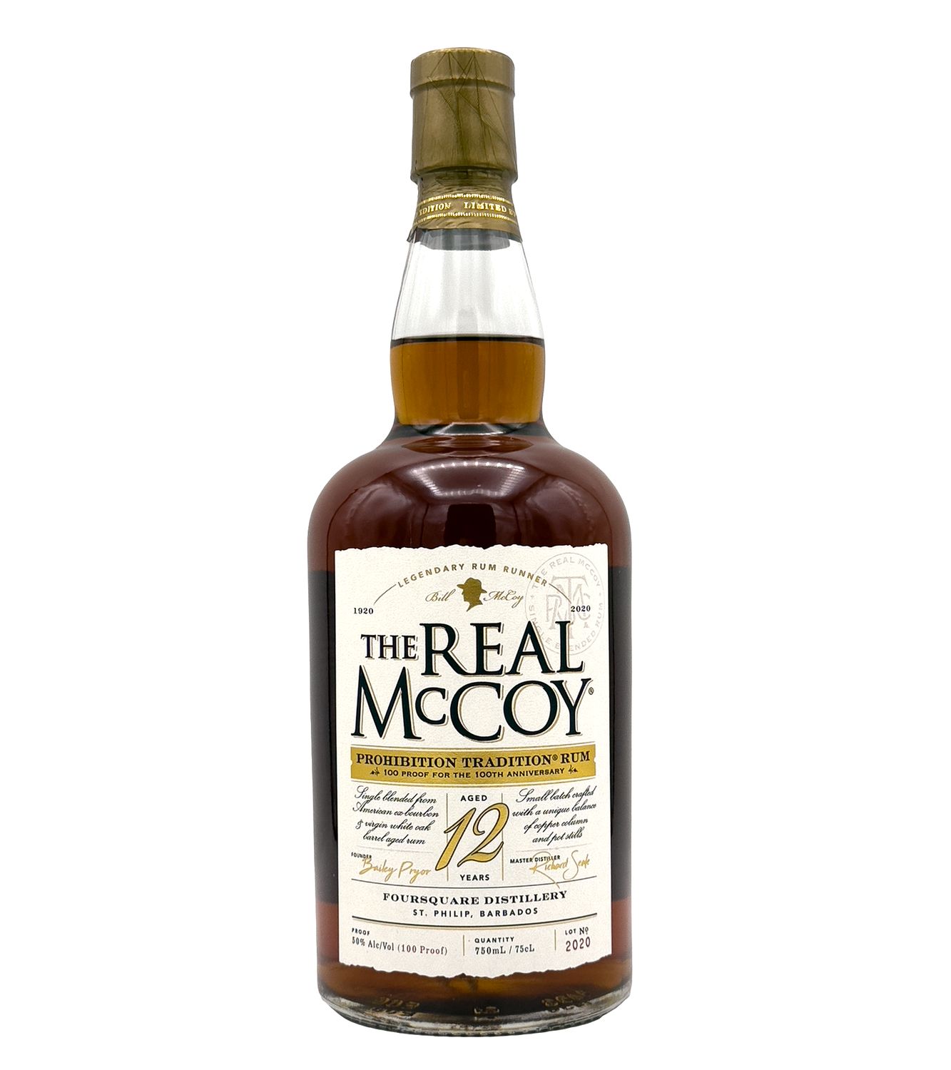 Real McCoy 12yr. 92 Proof Barbados Rum 750ml