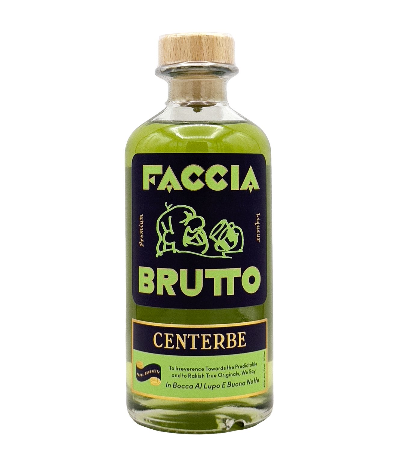 Centerbe Herbal Liqueur 375ml Faccia Brutto
