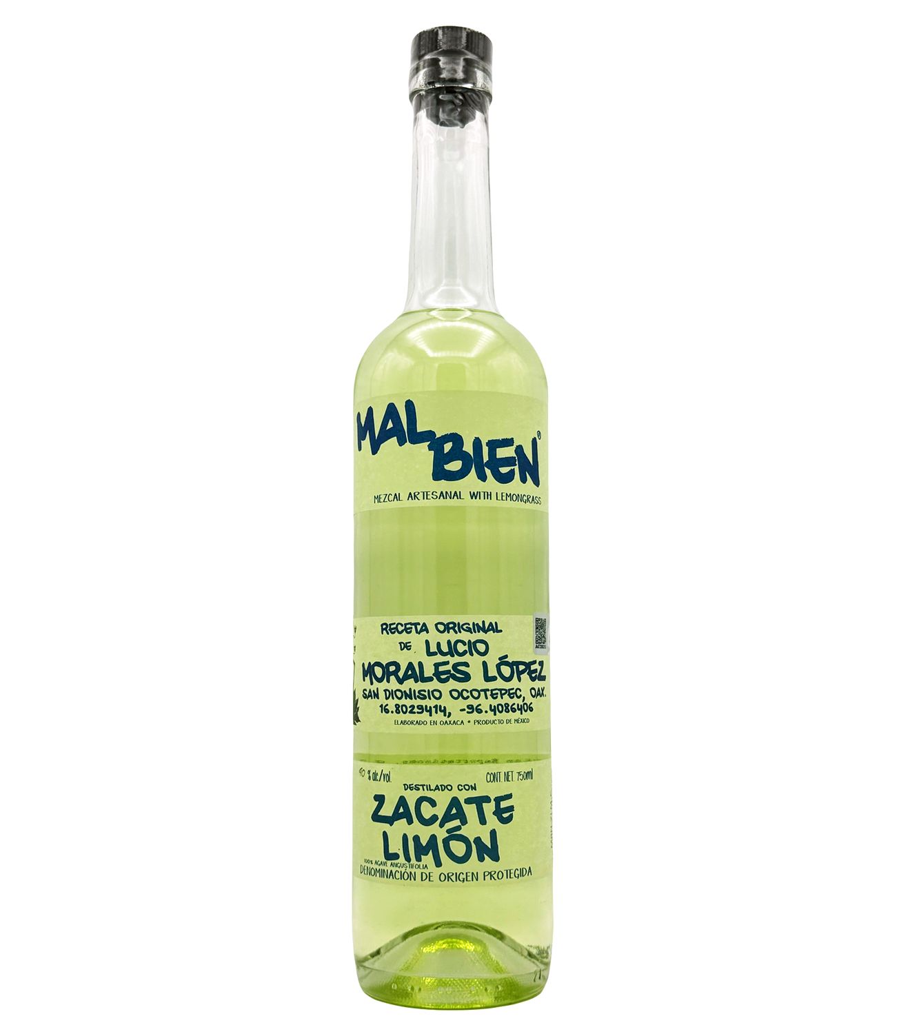 Mal Bien Mezcal Zacate Limon 750ml