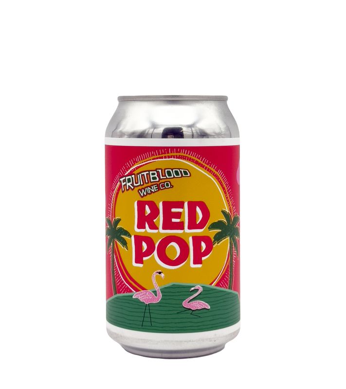 Sparkling Rosé Red Pop 12oz (can) Fruitblood