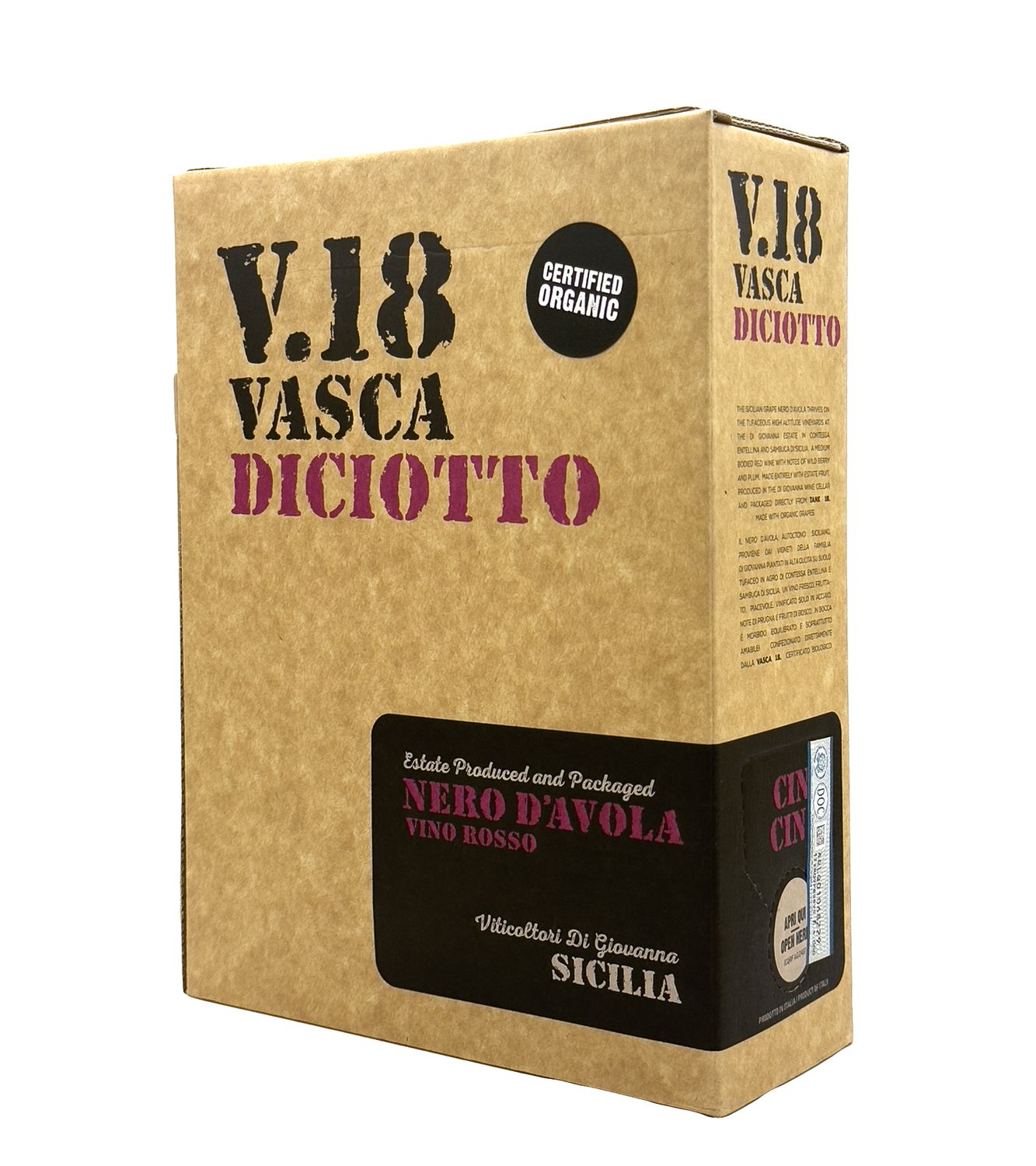 Nero d'Avola Vasca Diciotto 3L 2023 Di Giovanna