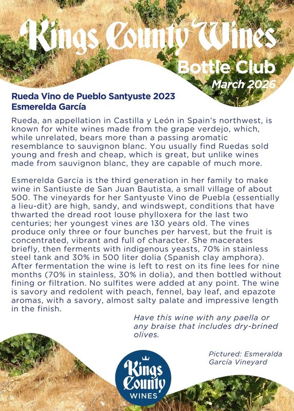 Santyuste Vino De Pueblo 2023 Esmeralda Garcia